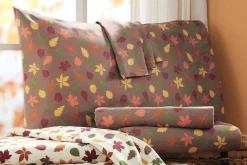 Color Connection Leaves Microfiber Sheet Set