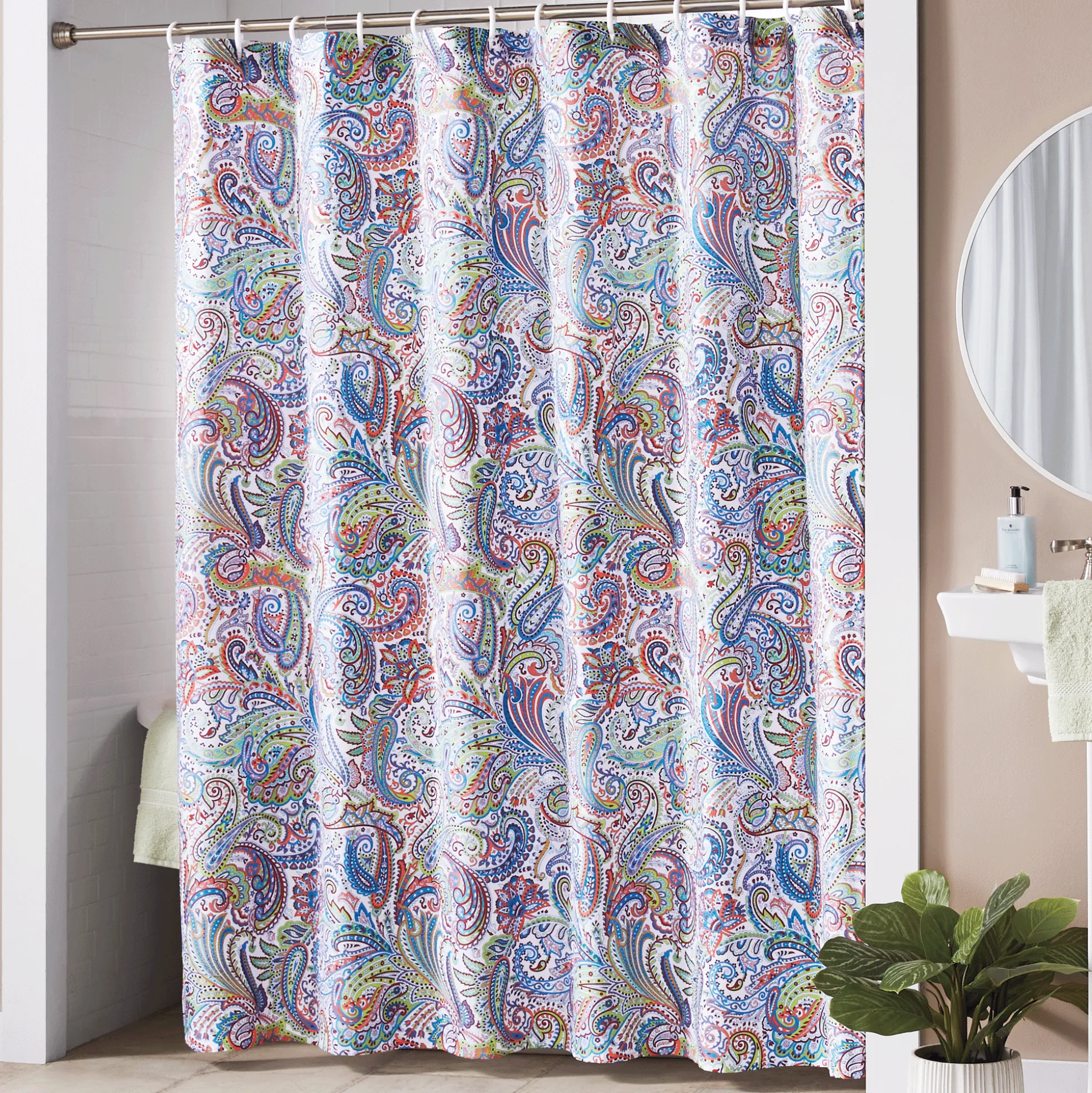 Color Connection Paisley Shower Curtain