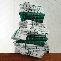 Color Connection 20-Piece Kitchen Towel Set in Absorbent Cotton