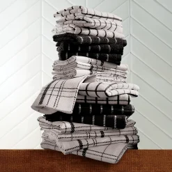 Color Connection 20-Piece Kitchen Towel Set in Absorbent Cotton