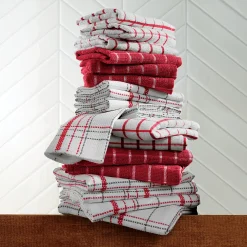 Color Connection 20-Piece Kitchen Towel Set in Absorbent Cotton