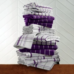 Color Connection 20-Piece Kitchen Towel Set in Absorbent Cotton