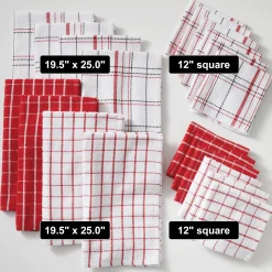 Color Connection 20-Piece Kitchen Towel Set in Absorbent Cotton