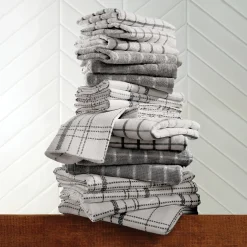 Color Connection 20-Piece Kitchen Towel Set in Absorbent Cotton