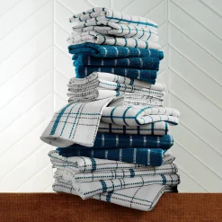 Color Connection 20-Piece Kitchen Towel Set in Absorbent Cotton
