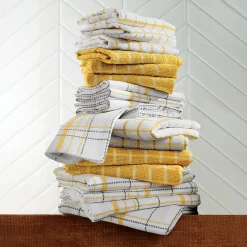 Color Connection 20-Piece Kitchen Towel Set in Absorbent Cotton