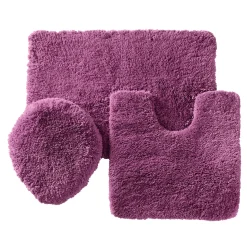 Color Connection 3-Piece Shag Bath Mat Set