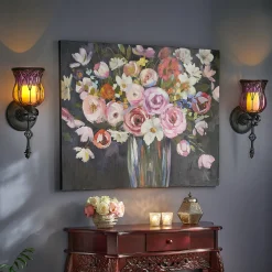 Color Contrast Floral Canvas