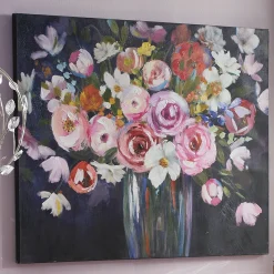 Color Contrast Floral Canvas