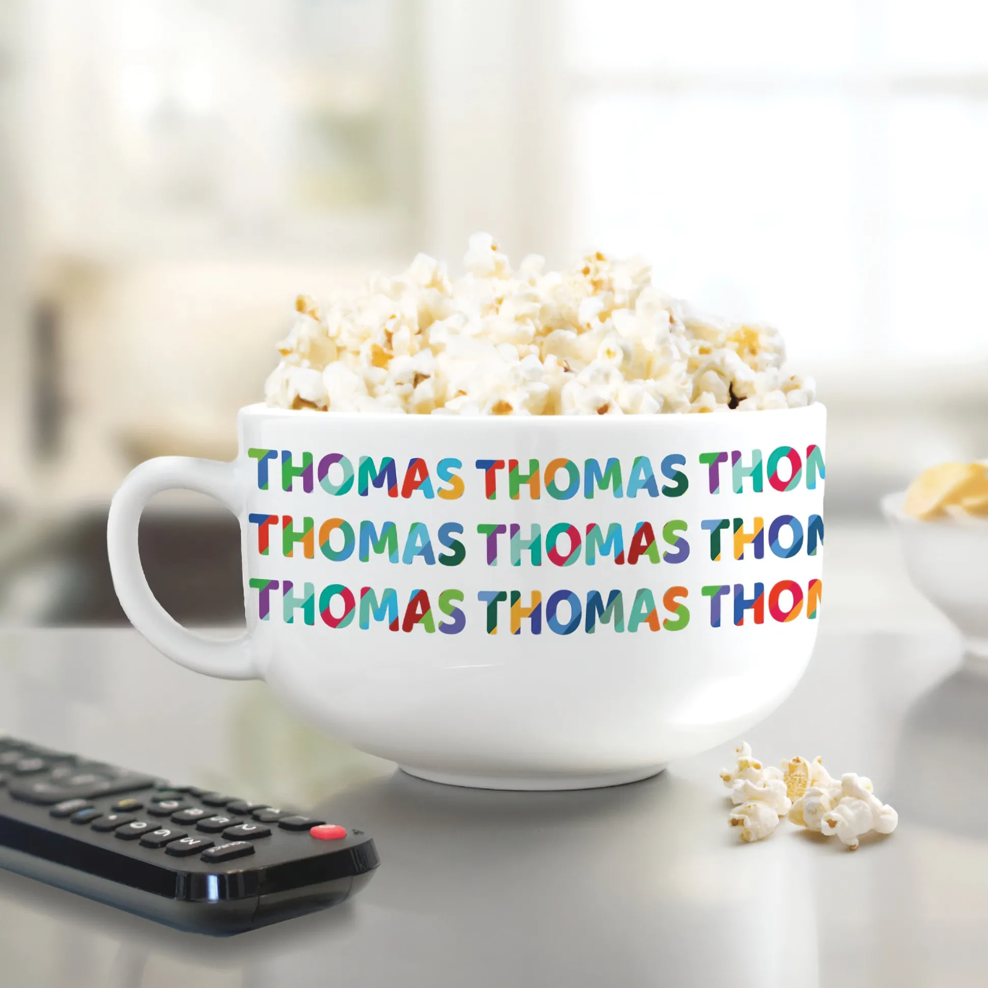 Colorful Name Pattern Personalized Ice Cream Bowl