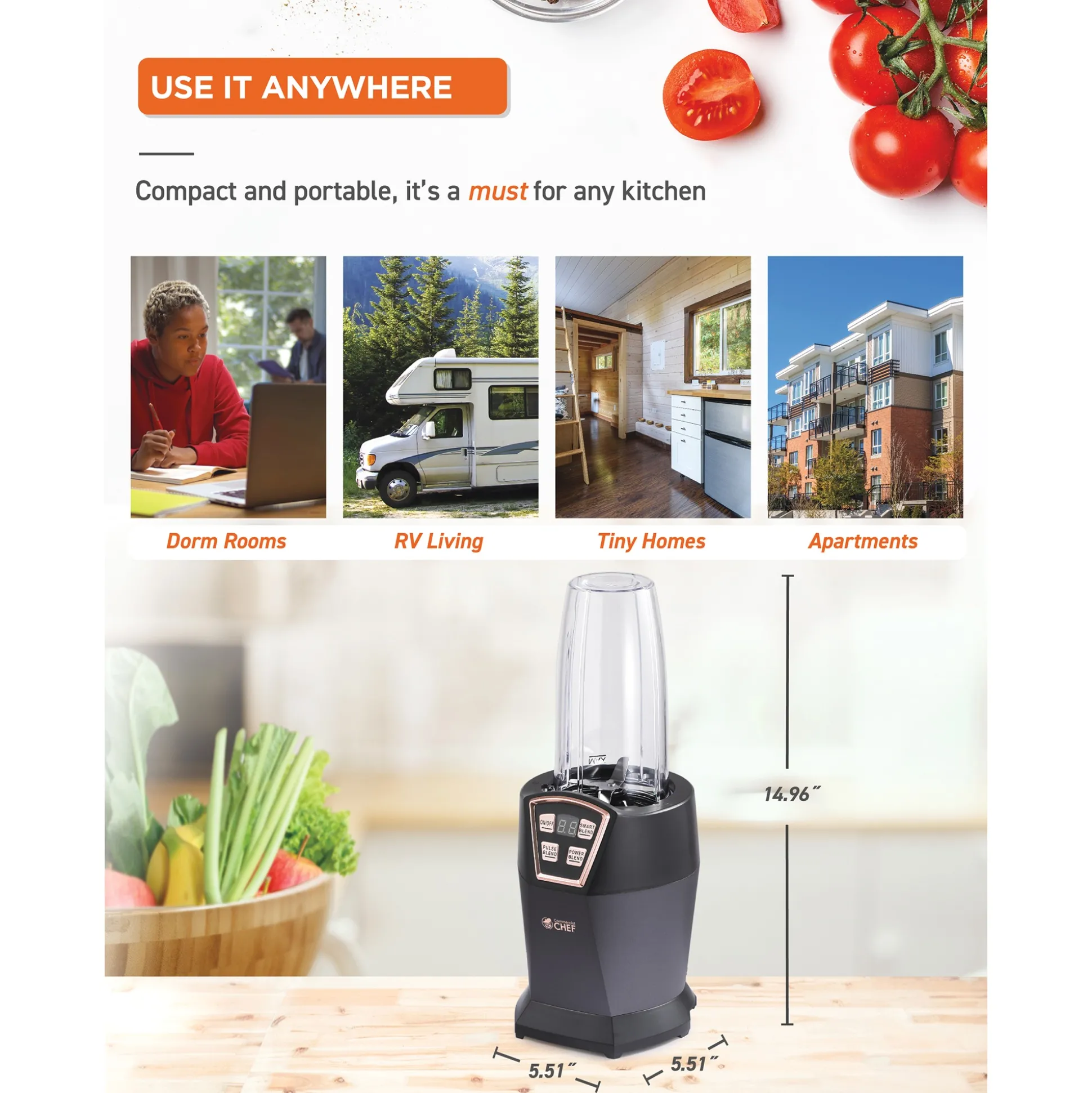 Commercial Chef Personal Blender