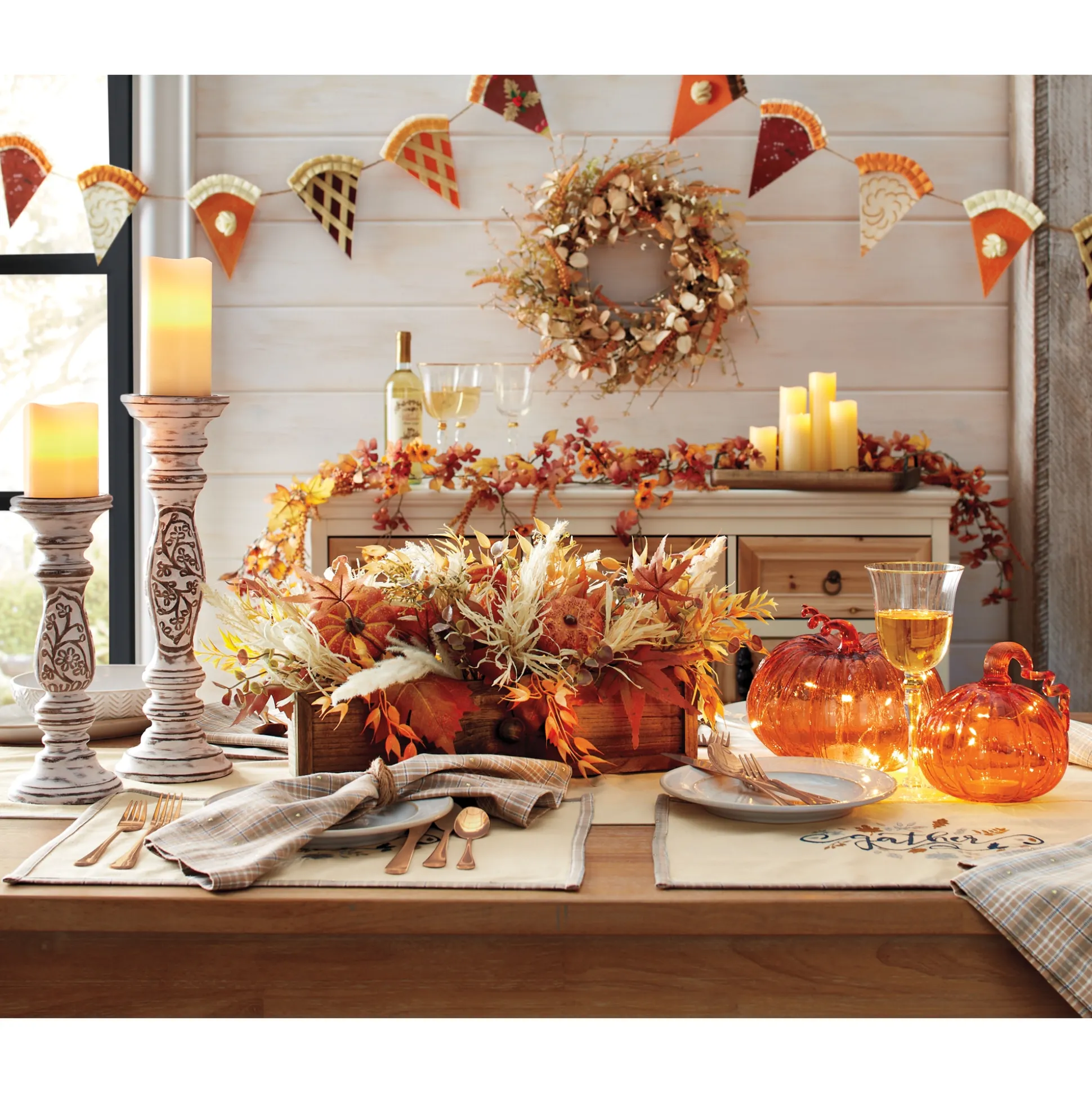 Copper-colored Floral Wreath