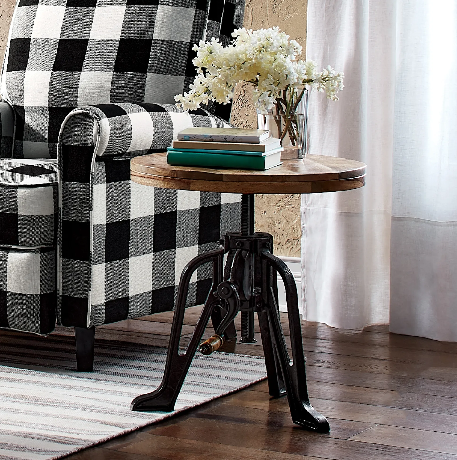 Crank End Table