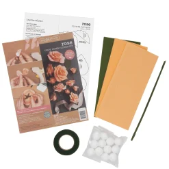 Crepe Paper Rose Flower Kit