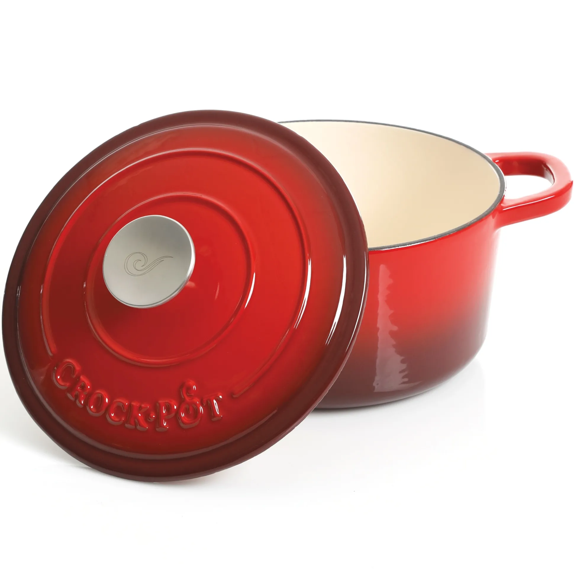 Crock Pot Artisan 3-qt. Enameled Cast Iron Dutch Oven with Lid