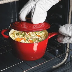 Crock Pot Artisan 3-qt. Enameled Cast Iron Saucepan with Lid