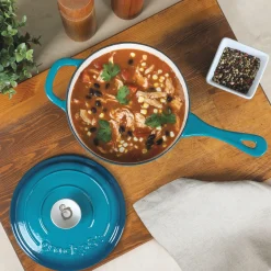 Crock Pot Artisan 3-qt. Enameled Cast Iron Saucepan with Lid