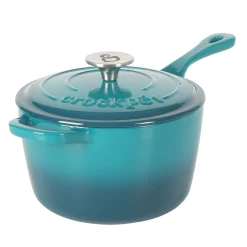 Crock Pot Artisan 3-qt. Enameled Cast Iron Saucepan with Lid
