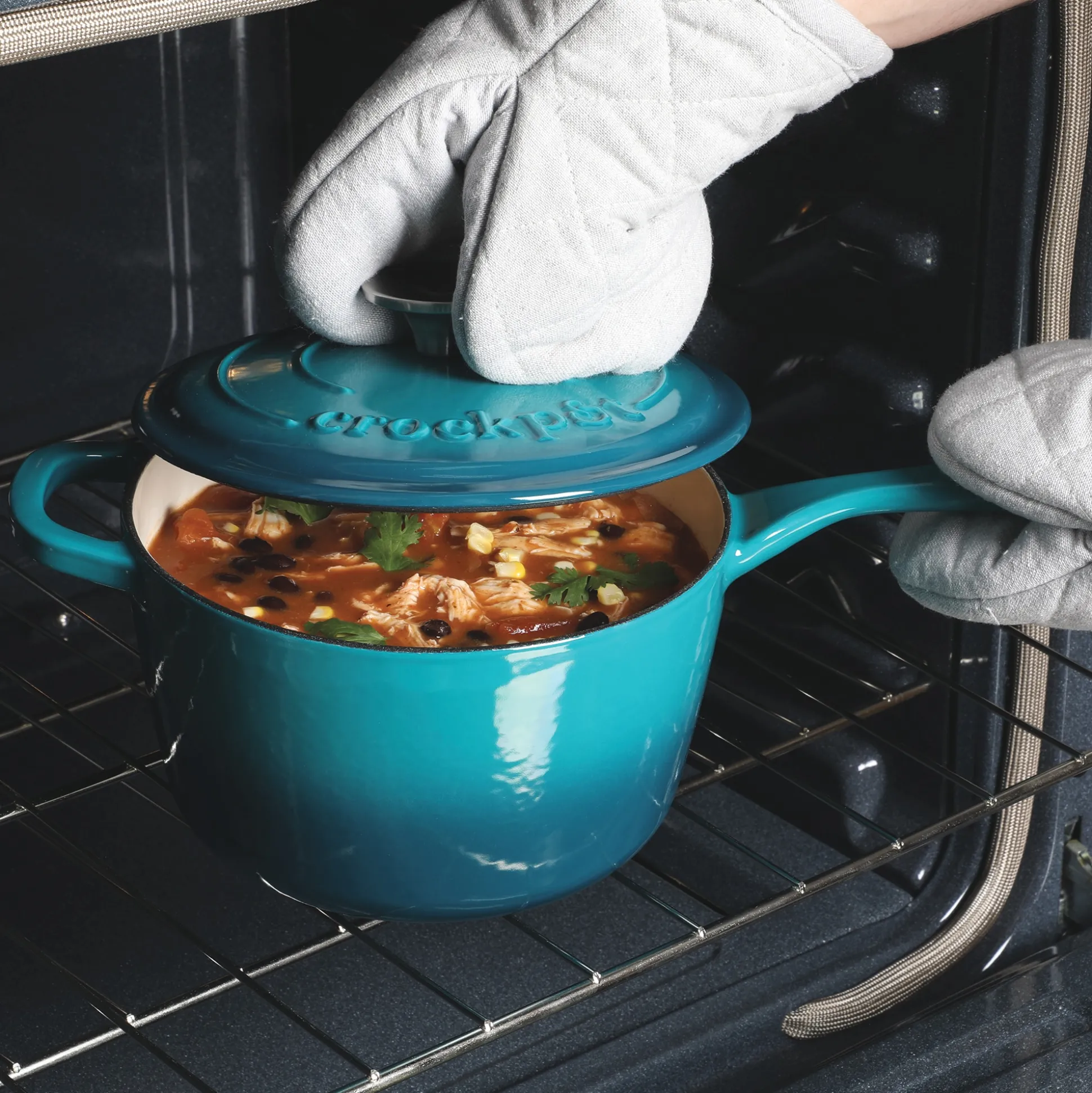 Crock Pot Artisan 3-qt. Enameled Cast Iron Saucepan with Lid