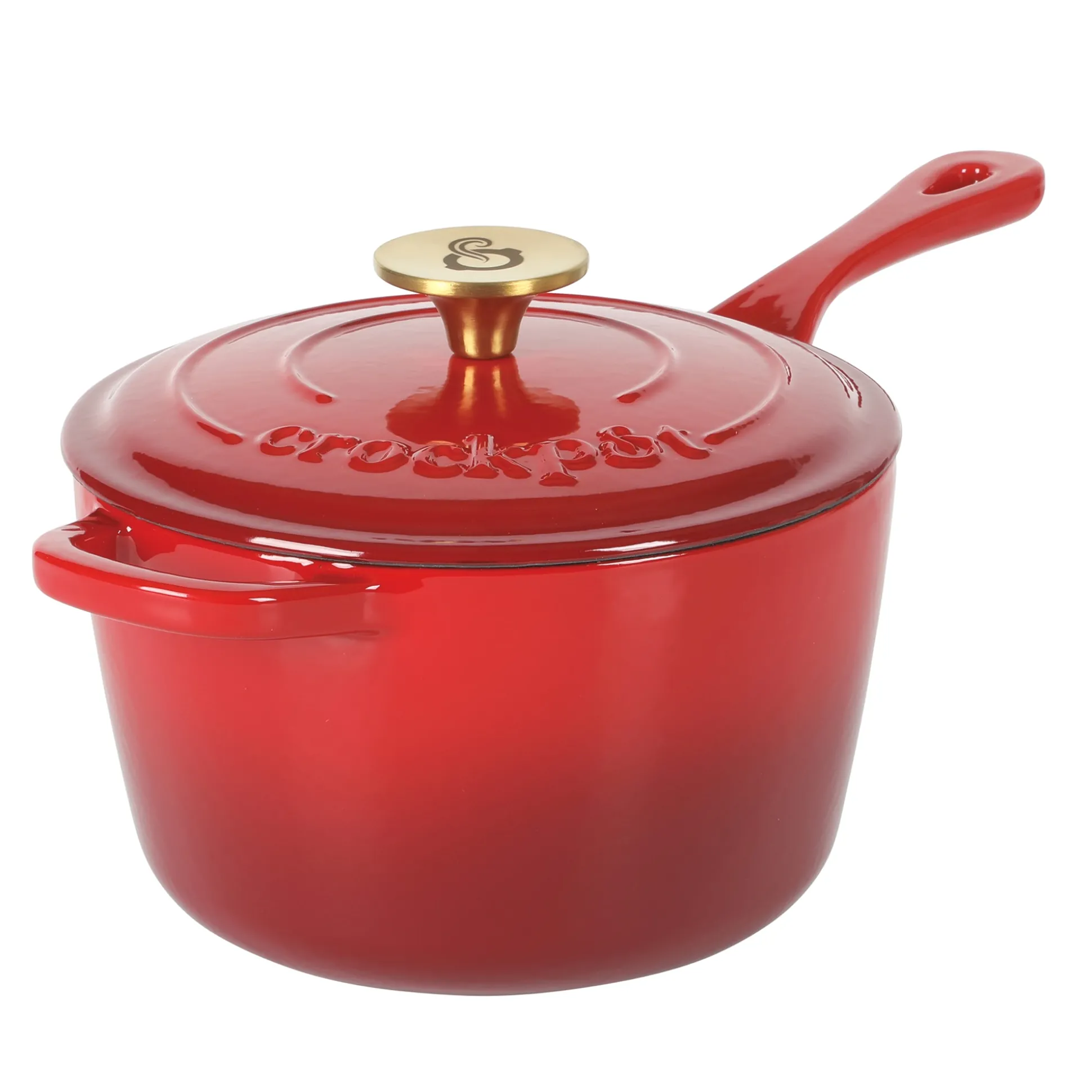 Crock Pot Artisan 3-qt. Enameled Cast Iron Saucepan with Lid