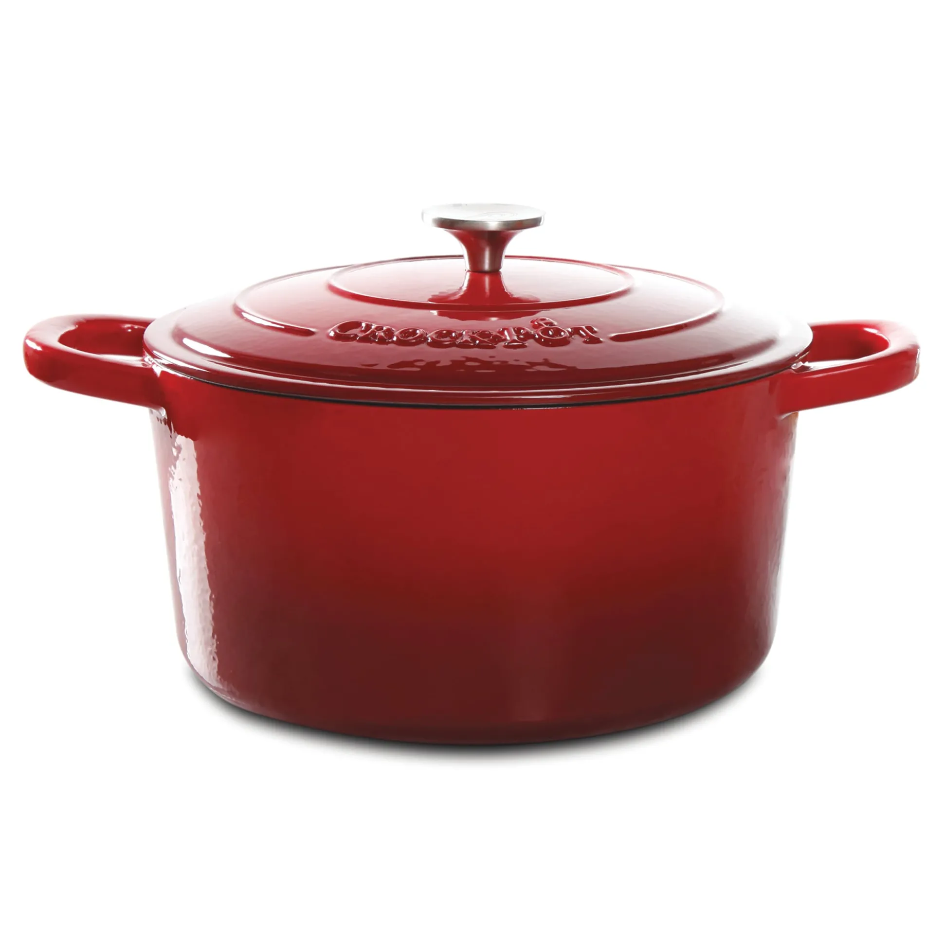 Crock Pot Artisan 7-qt. Enameled Cast Iron Round Dutch Oven with Lid