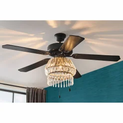 Crystal Ceiling Fan
