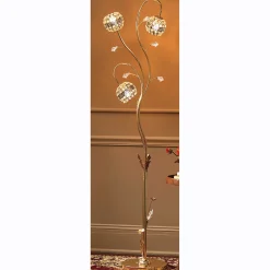 Crystal Flora 3-Globe Floor Lamp