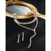 Crystal Multi-Strand Y Necklace & Earring Set