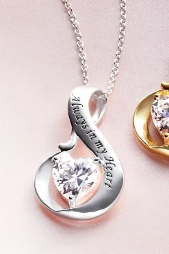 Cubic Zirconia Always in Heart Pendant