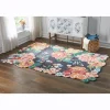 Cutout Floral Hand-Hooked Rug - 5' x 8'