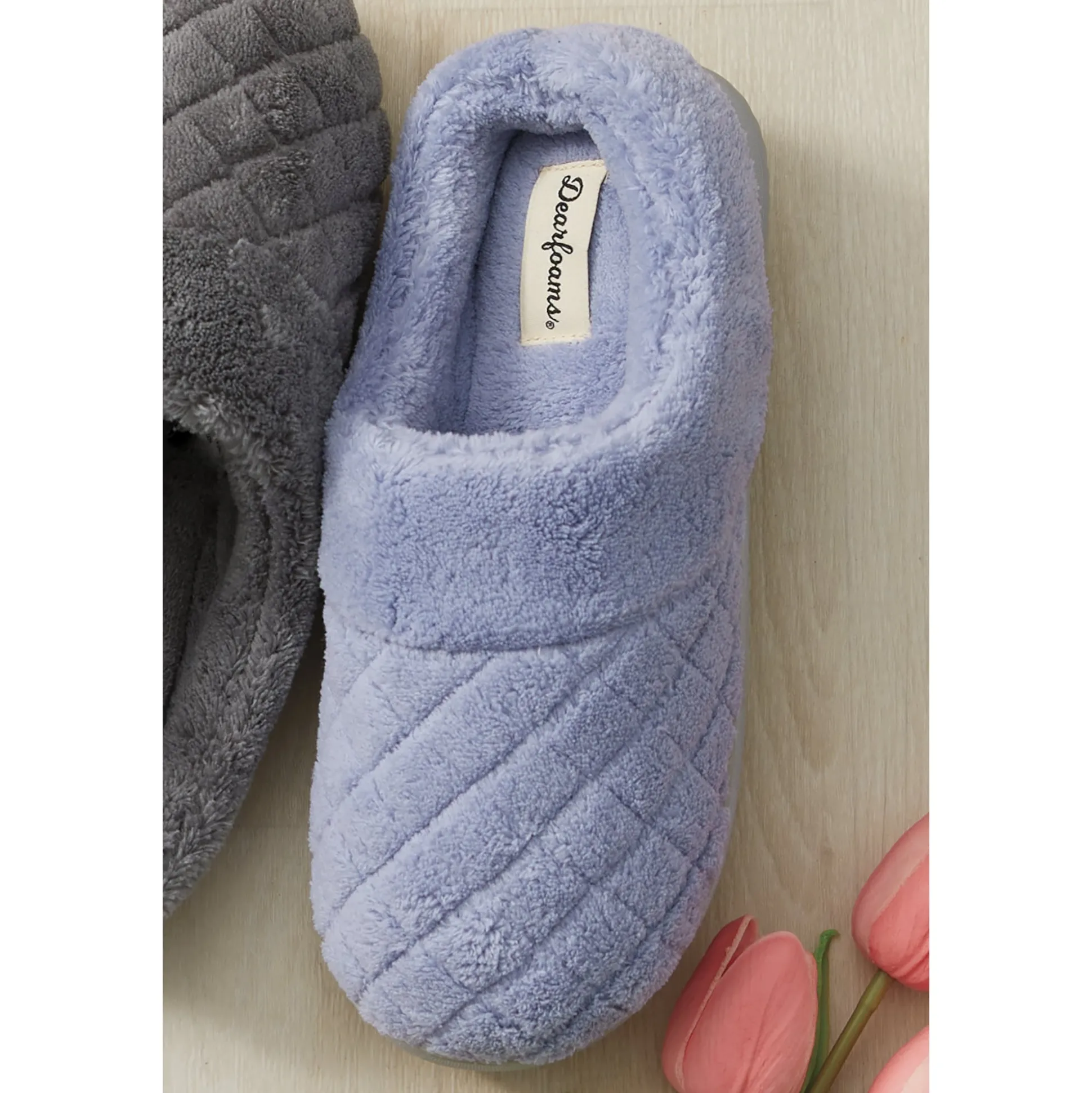 Dearfoams Libby Quilted Terry Clog
