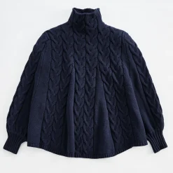 Denise Cable Poncho Sweater