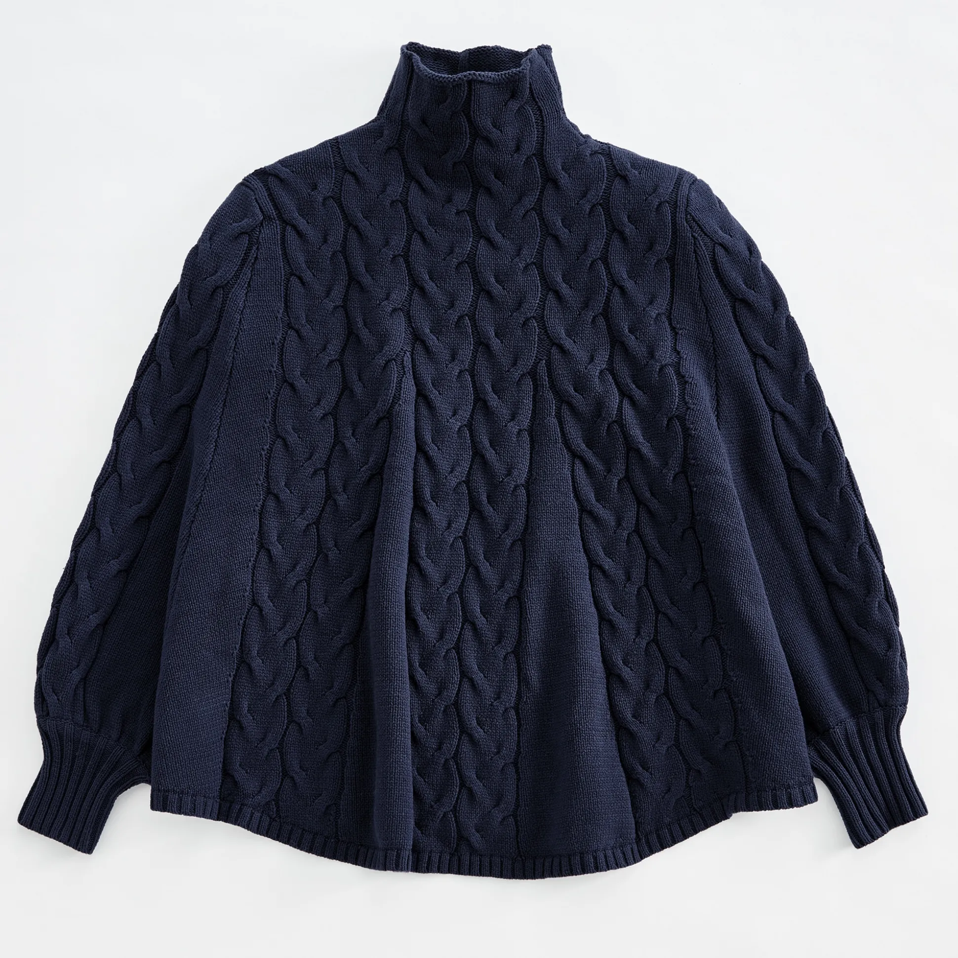 Denise Cable Poncho Sweater