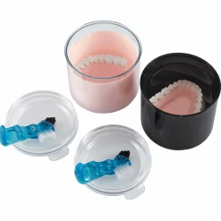 Denture Case with Brush