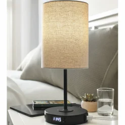 Dimmable Clock USB Charging Touch Table Lamp