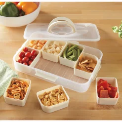 Divided Container with Lid & Handle