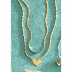 Double-Strand Heart Necklace