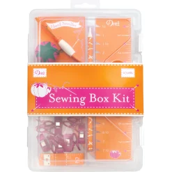 Dritz Orange and Pink Sewing Box Kit