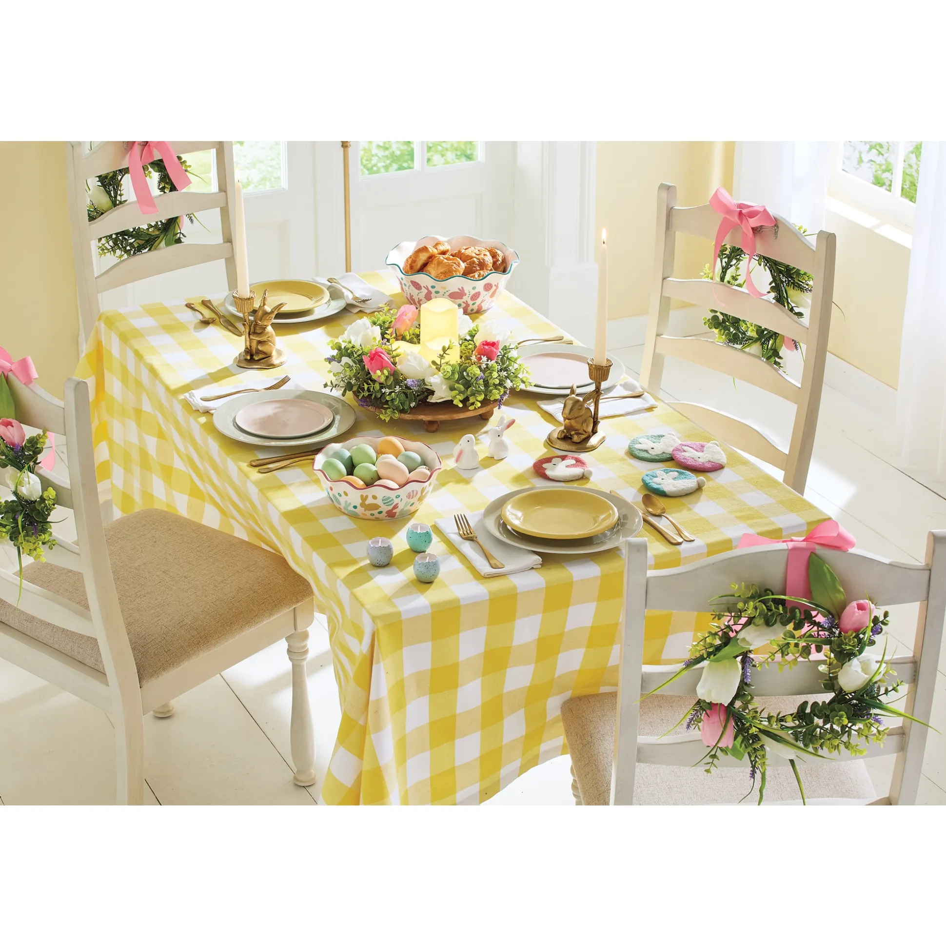Easter Candlelit Floral Centerpiece
