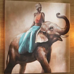 Ebony on Elephant Wall Art