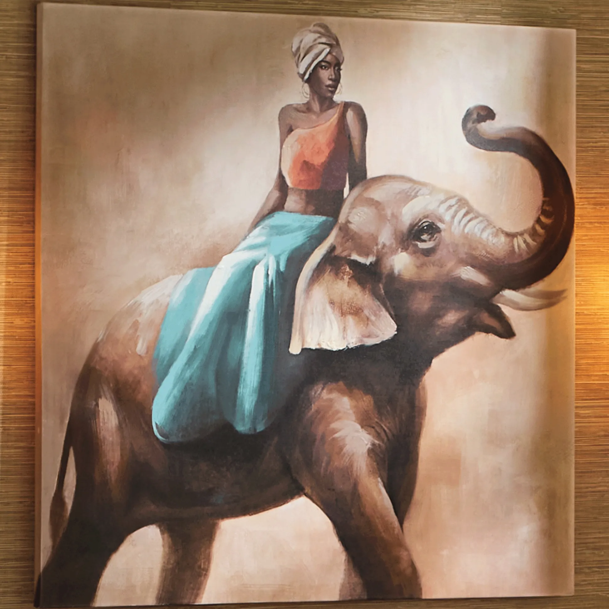 Ebony on Elephant Wall Art