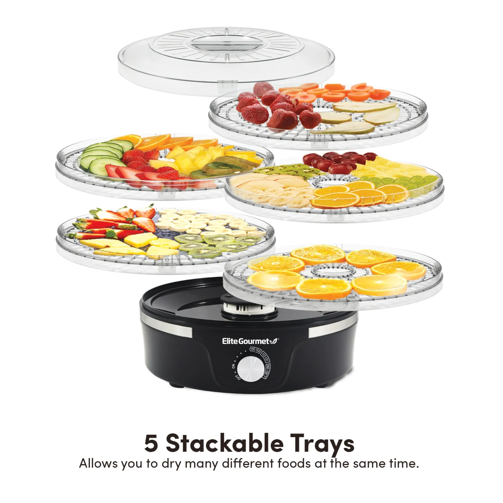 Elite Gourmet Adjustable Height Dehydrator
