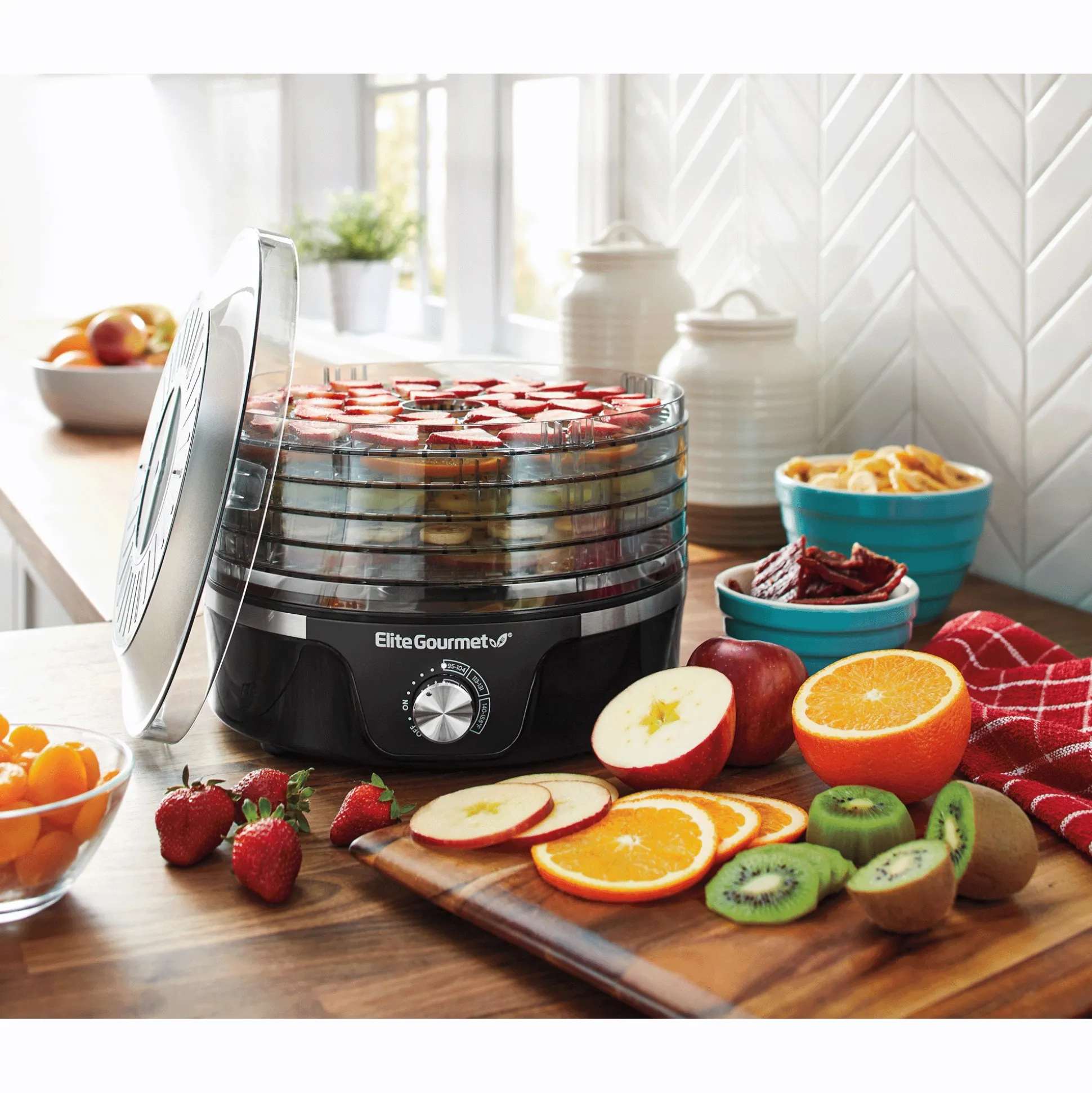 Elite Gourmet Adjustable Height Dehydrator