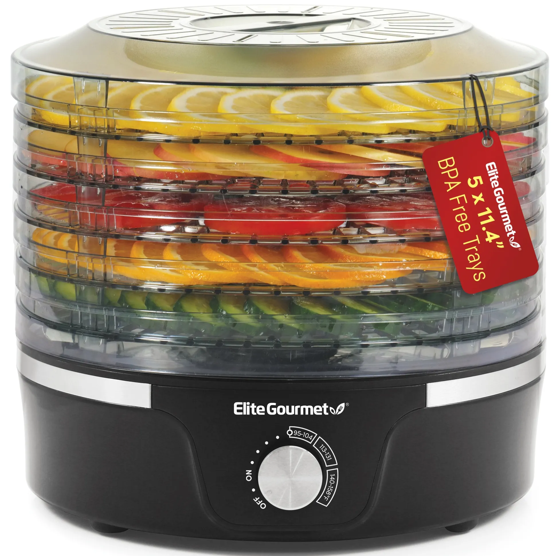 Elite Gourmet Adjustable Height Dehydrator