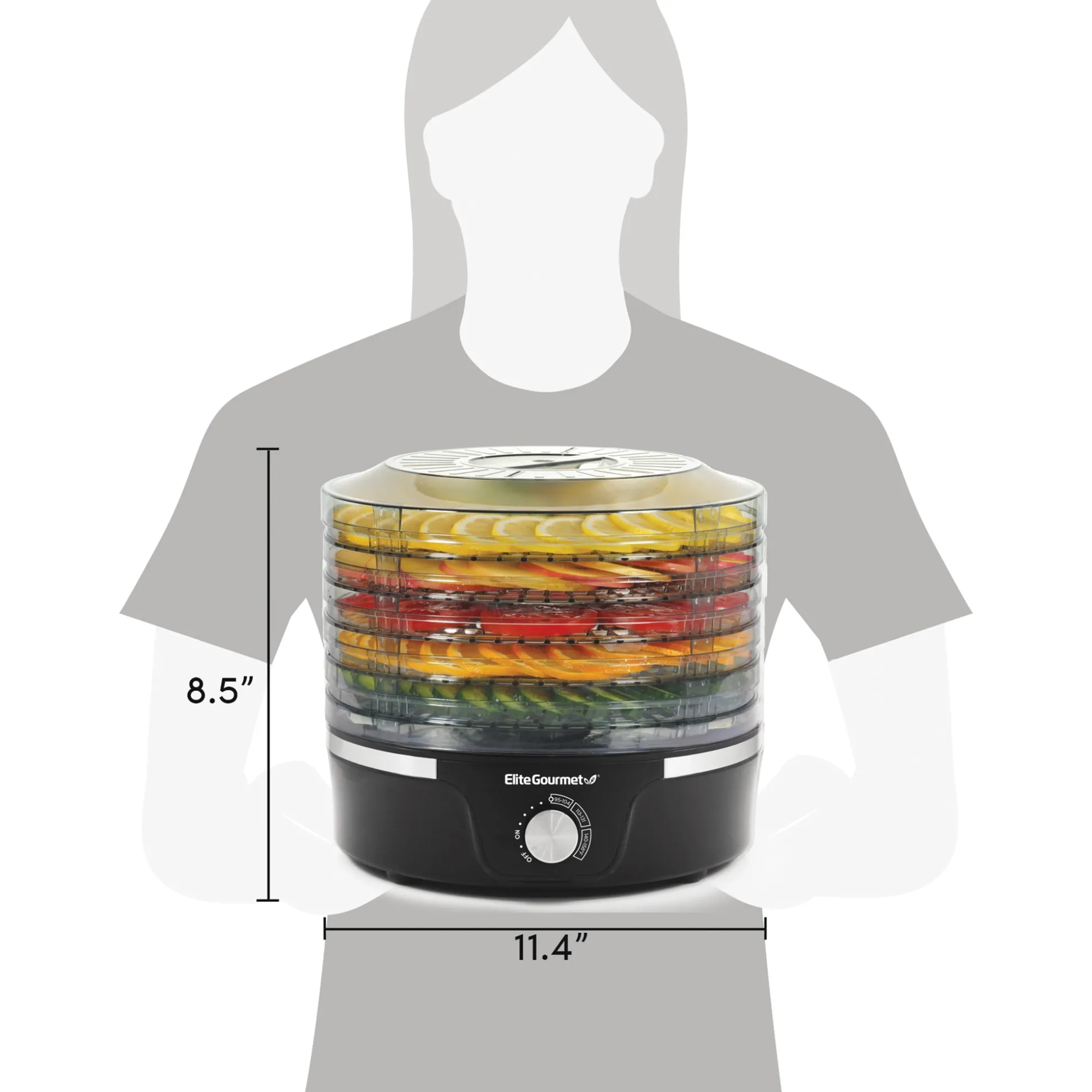 Elite Gourmet Adjustable Height Dehydrator