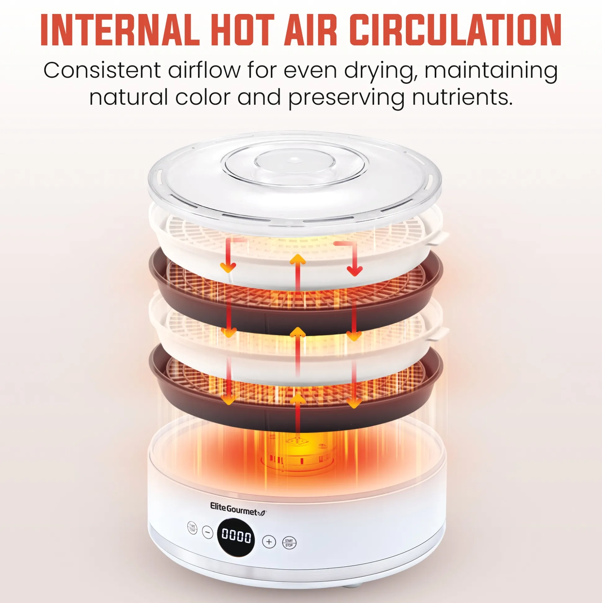 Elite Gourmet Digital Food Dehydrator