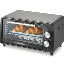Elite Gourmet 4-Slice Countertop Toaster Oven with Crumb Tray