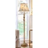Embroidered Crystal-Accented Floor Lamp