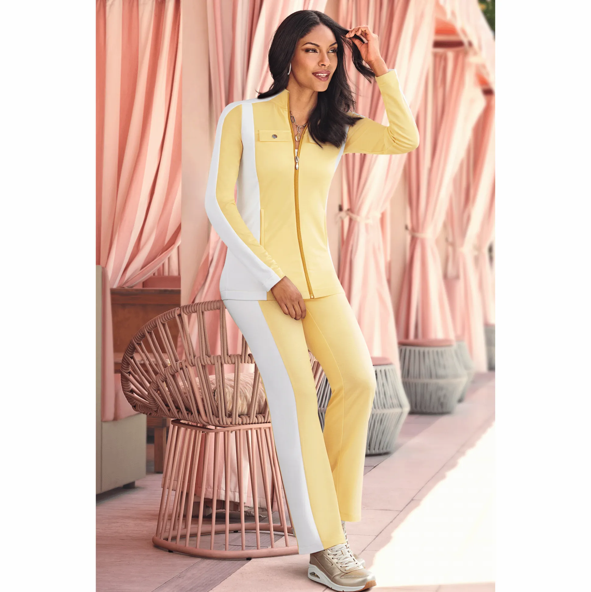 Emma Zip-Front, French-Terry Active Set