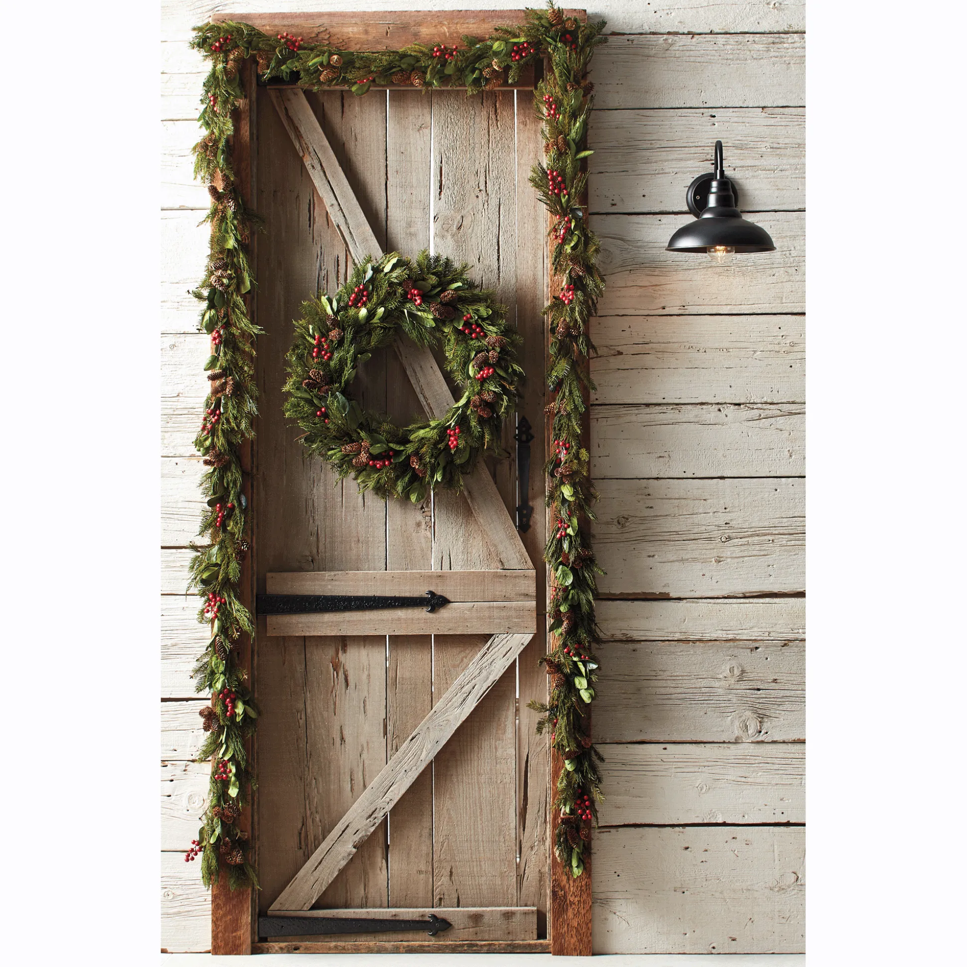 Evergreen and Berry Garland